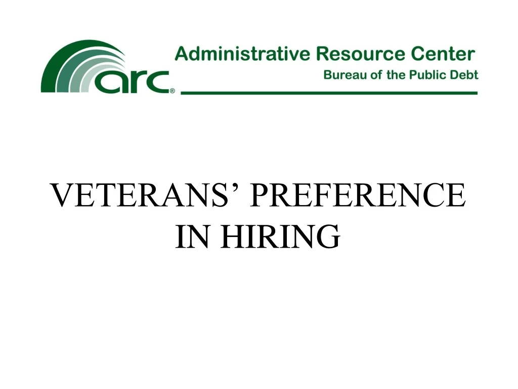 veterans preference in hiring
