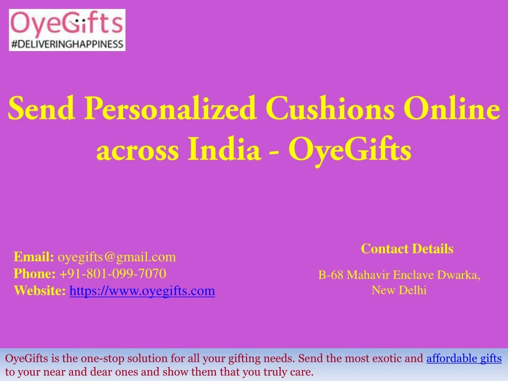 send personalized cushions online across india oyegifts