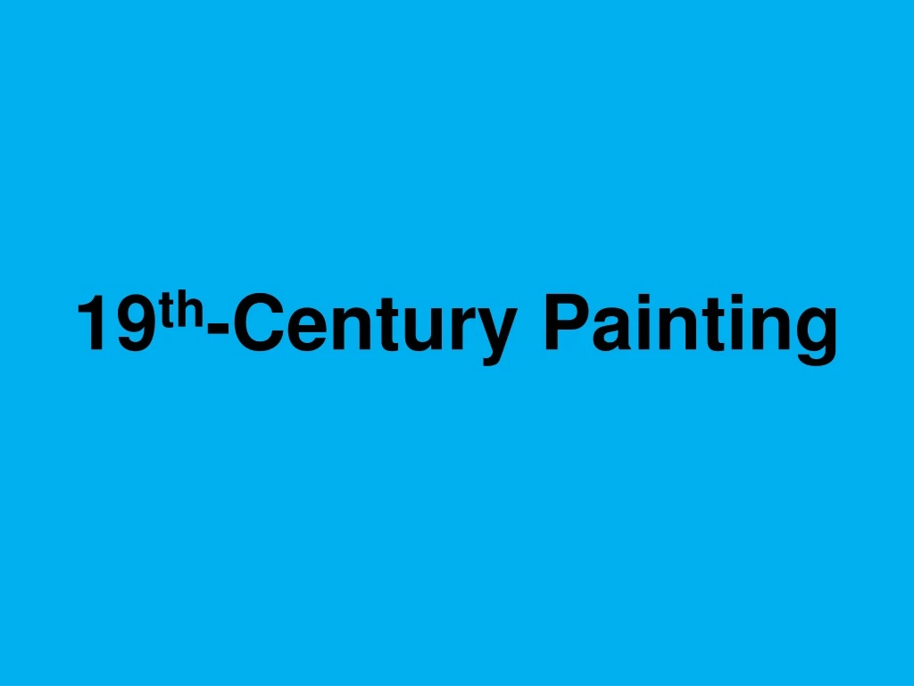 19 th century painting