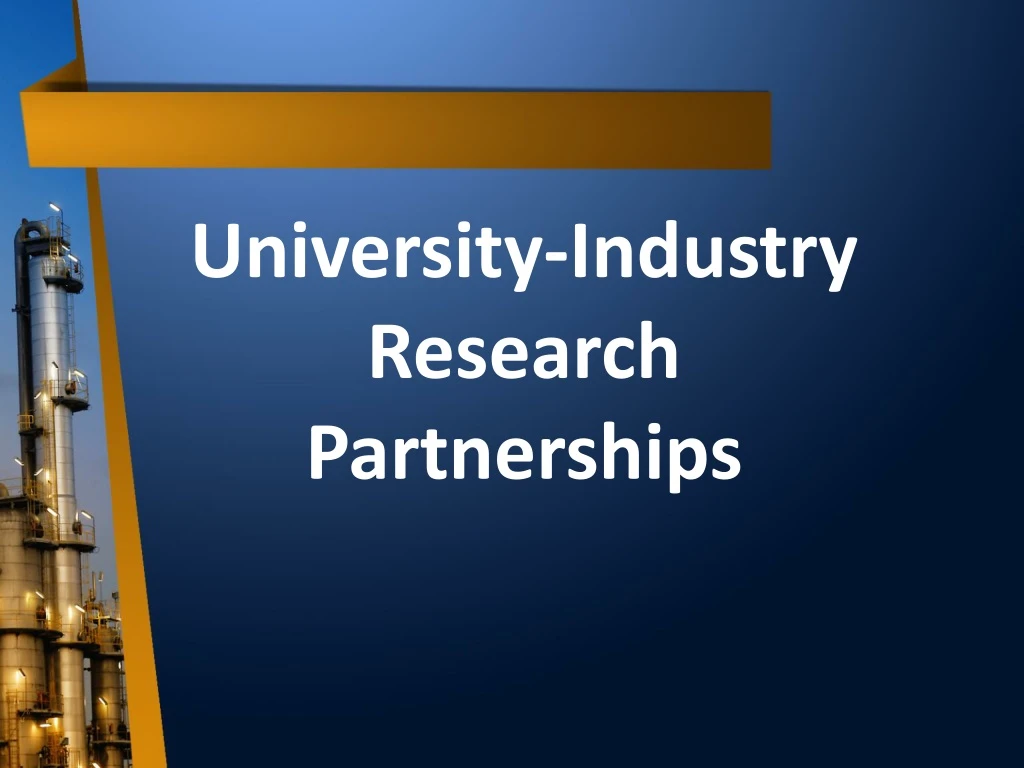 university industry research partnerships