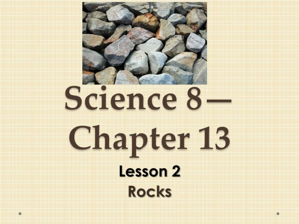 Science 8—Chapter 13