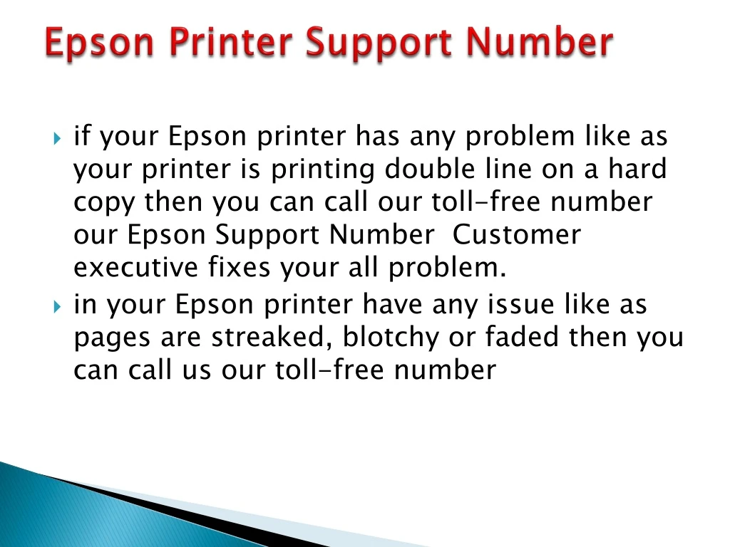epson printer support number