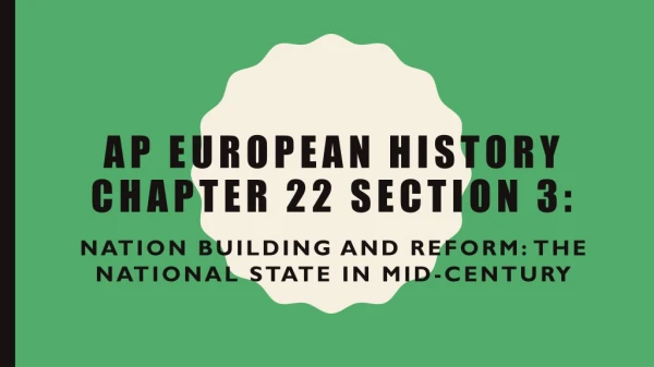 Ap European History Chapter 22 Section 3: