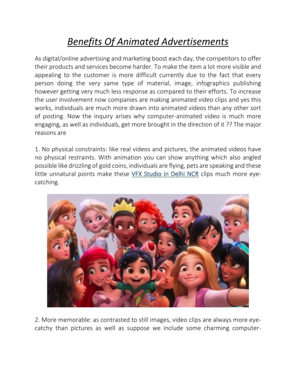 benefits of animated advertisements