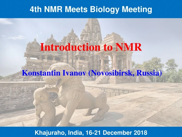 Introduction to NMR