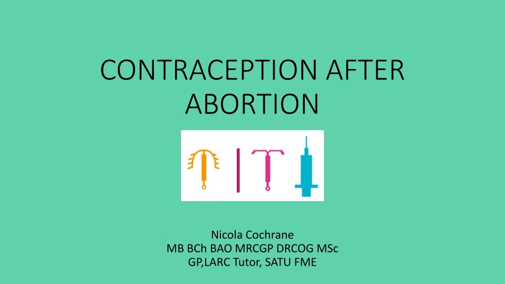 contraception after abortion