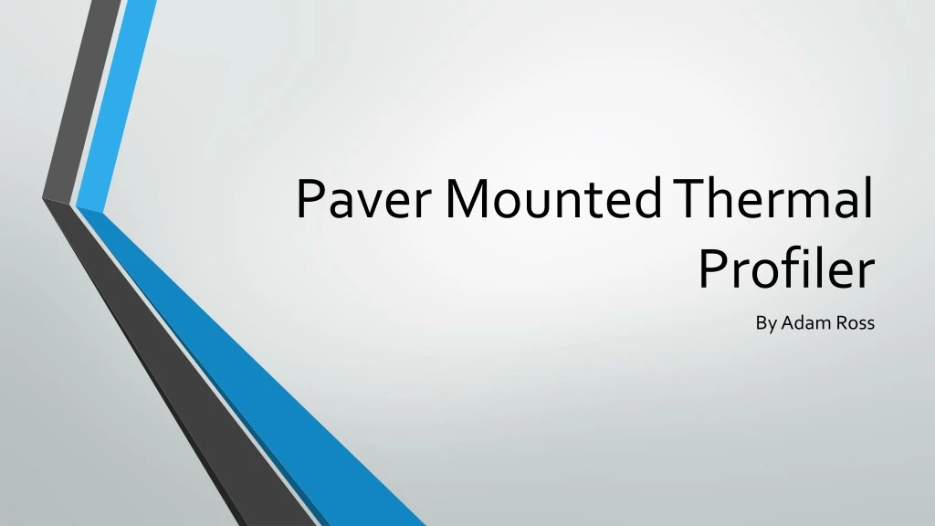 paver mounted thermal profiler