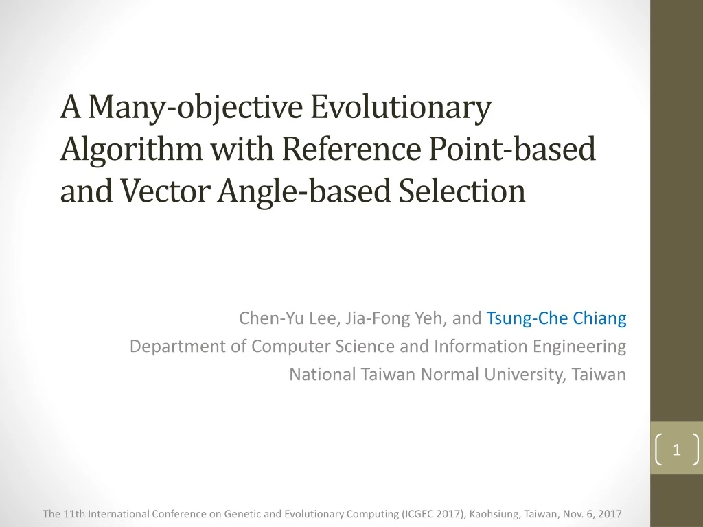 a many objective evolutionary algorithm with reference point based and vector angle based selection