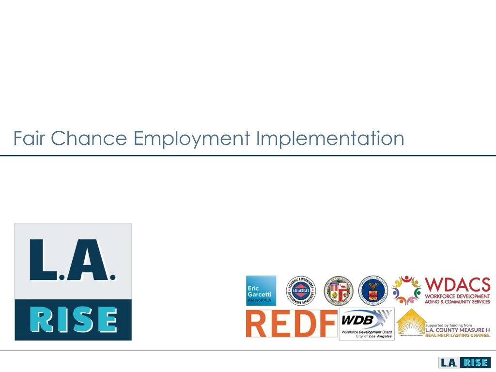 fair chance employment implementation