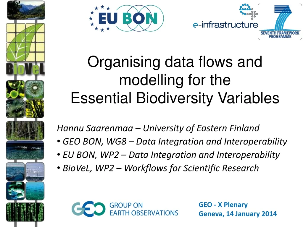 organising data flows and modelling