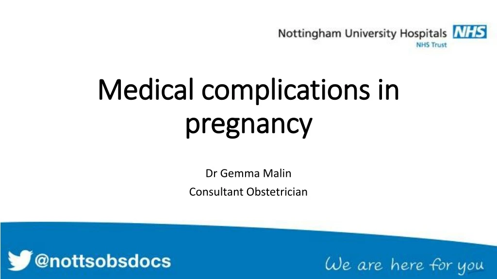 PPT - Medical complications in pregnancy PowerPoint Presentation, free ...