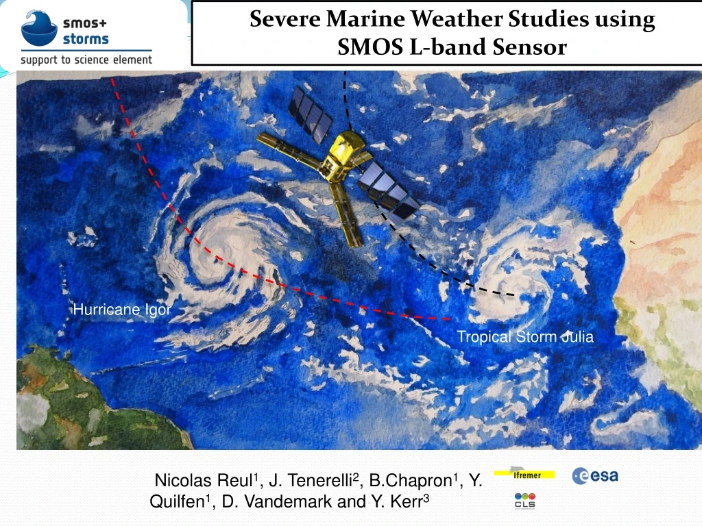 severe marine weather studies using smos l band