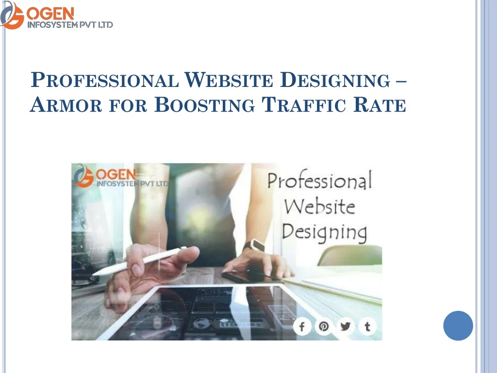 professional website designing armor for boosting traffic rate