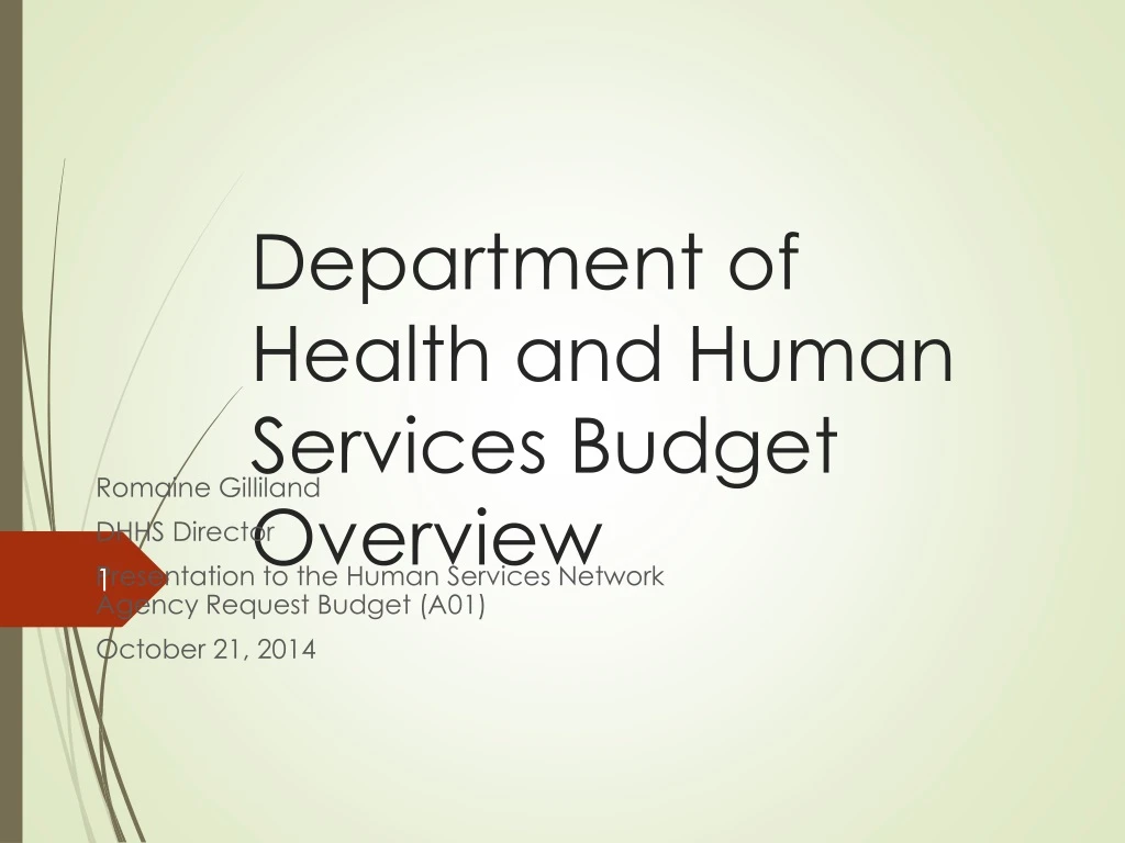 department of health and human services budget overview