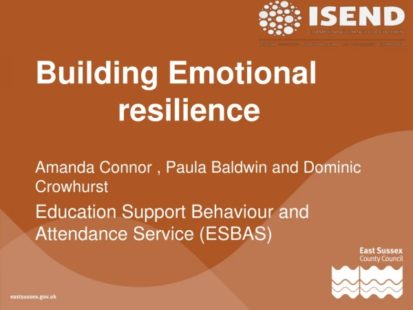 Building Emotional 			resilience