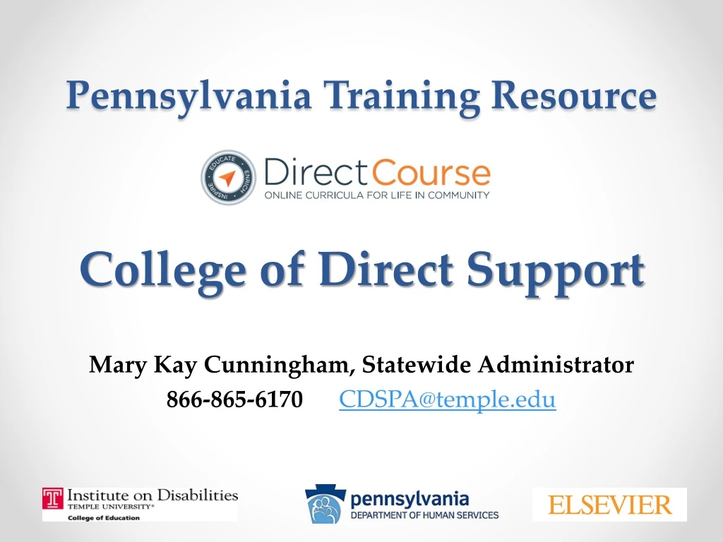 pennsylvania training resource