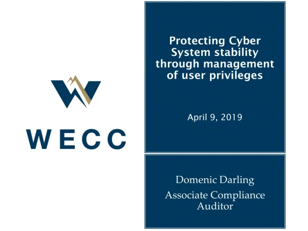 Protecting Cyber System stability through management of user privileges