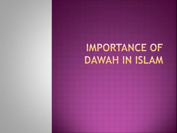 importance of dawah in islam