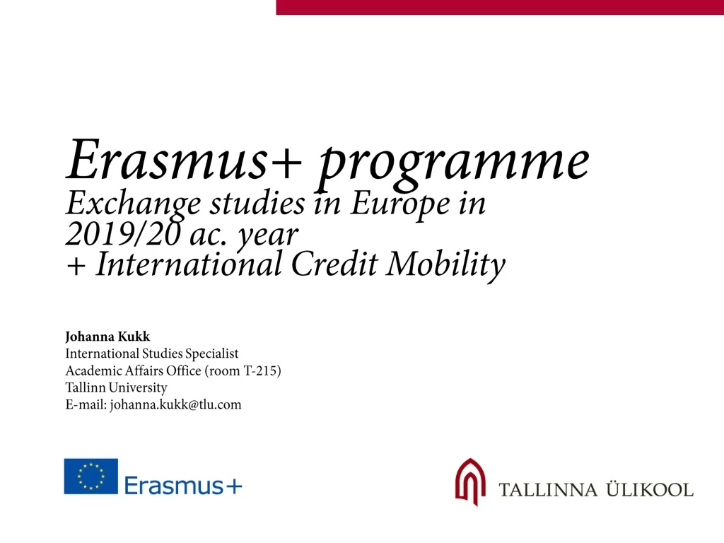 erasmus programme exchange studies in europe in 2019 20 ac year international credit mobility