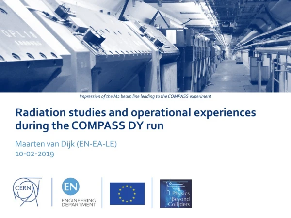 Radiation studies and operational experiences during the COMPASS DY run