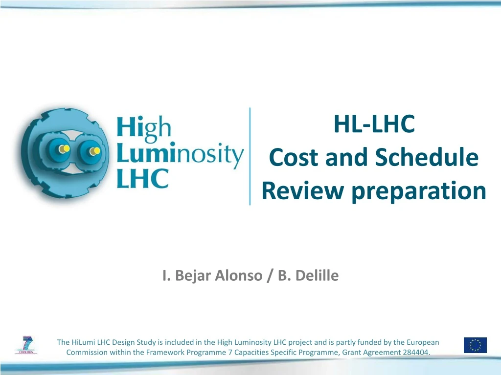 hl lhc cost and schedule review preparation