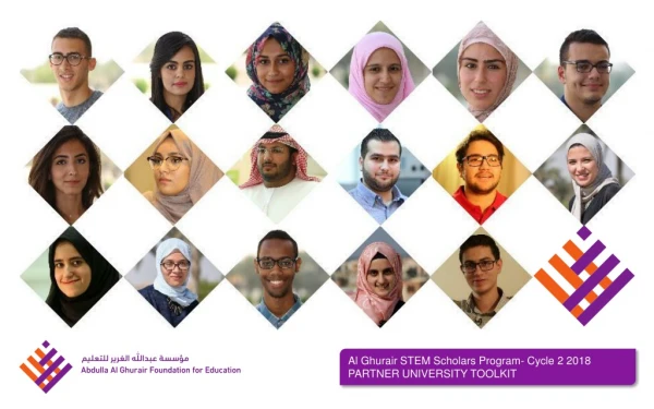 Al Ghurair STEM Scholars Program- Cycle 2 2018 PARTNER UNIVERSITY TOOLKIT