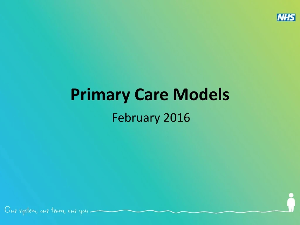 primary care models