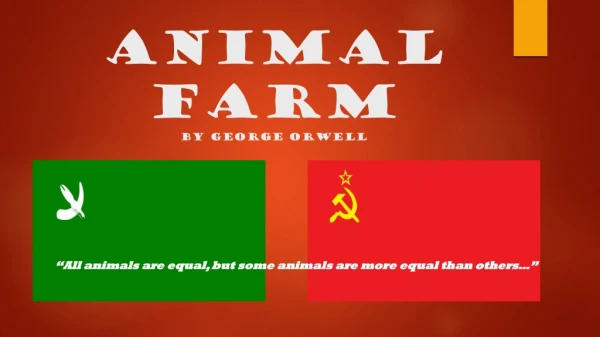 Animal farm by George orwell