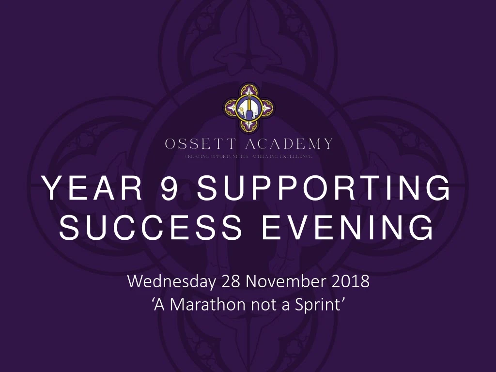 year 9 supporting success evening