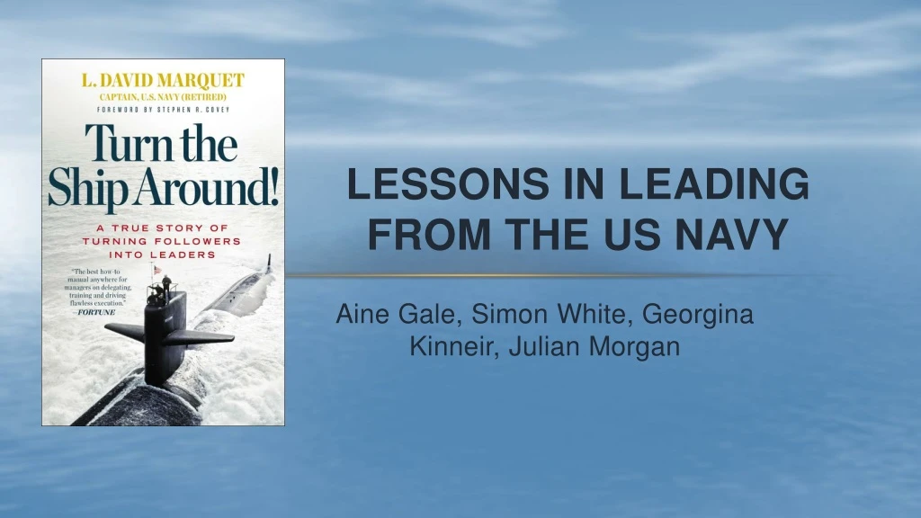 lessons in leading from the us navy