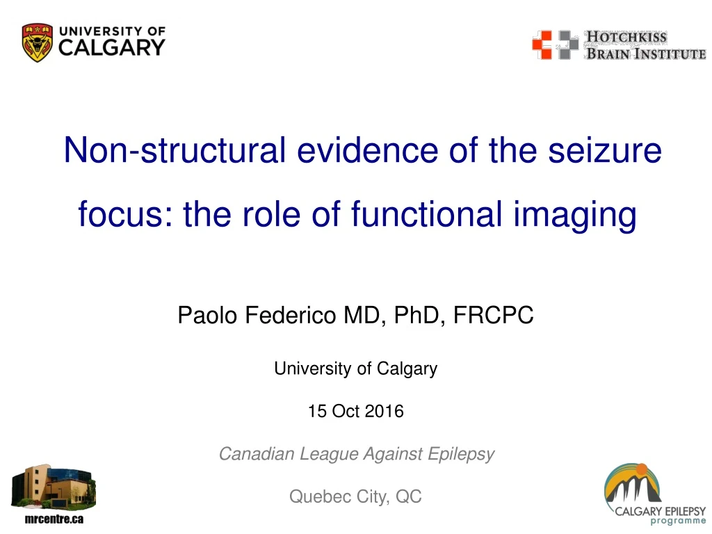 non structural evidence of the seizure focus the role of functional imaging