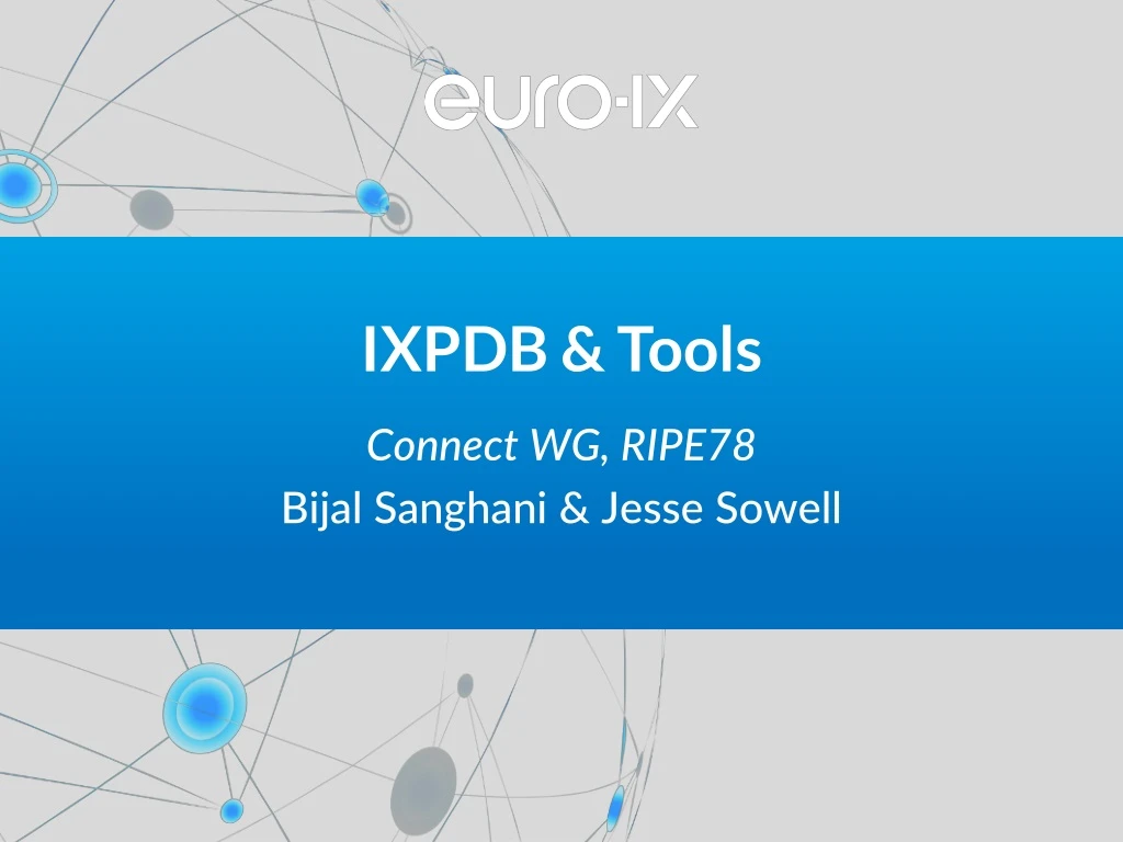 ixpdb tools