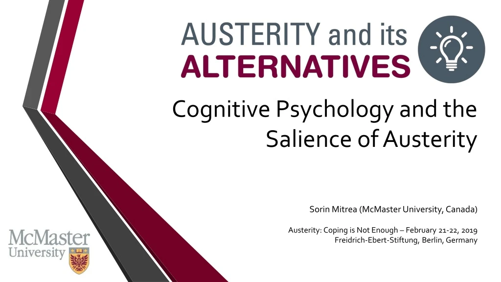 cognitive psychology and the salience of austerity