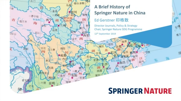 A Brief History of Springer Nature in China