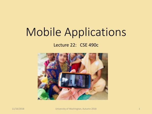 Mobile Applications