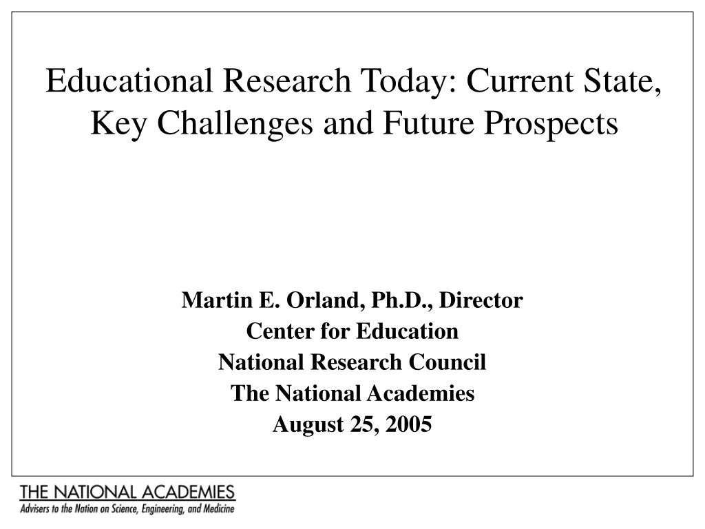 educational research today current state key challenges and future prospects