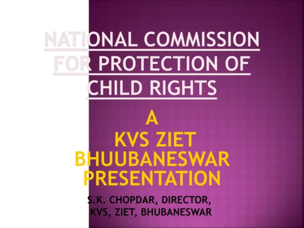 NATIONAL COMMISSION FOR PROTECTION OF CHILD RIGHTS