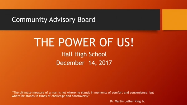 Community Advisory Board