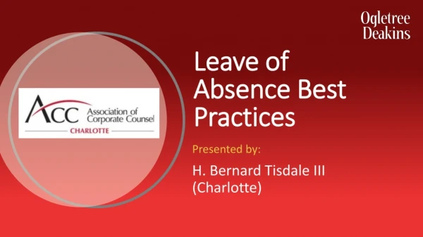Leave of Absence Best Practices