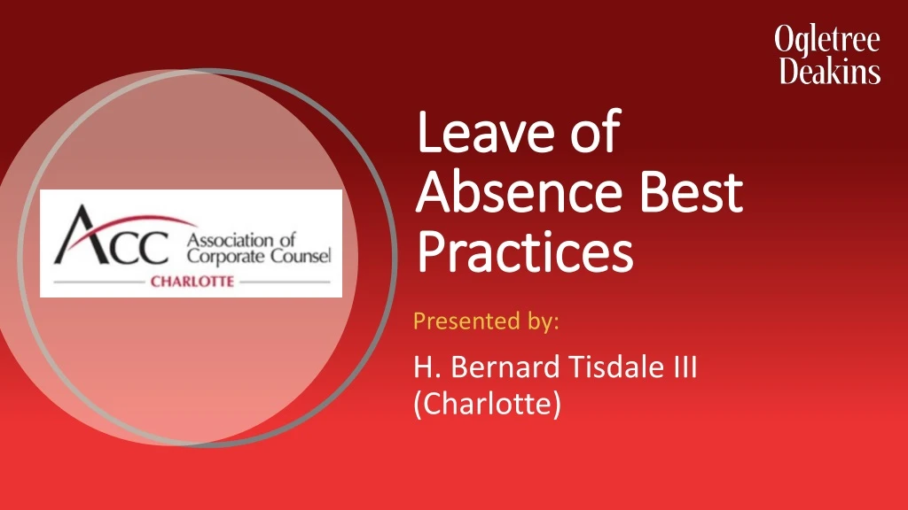 leave of absence best practices