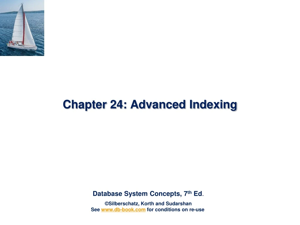 chapter 24 advanced indexing