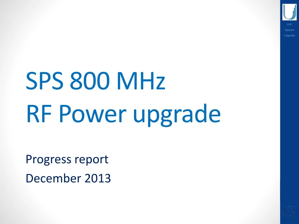 sps 800 mhz rf power upgrade