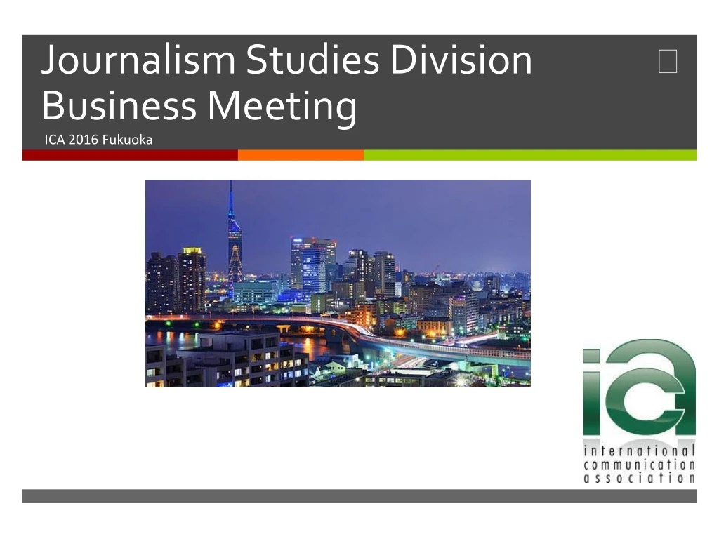 journalism studies division business meeting