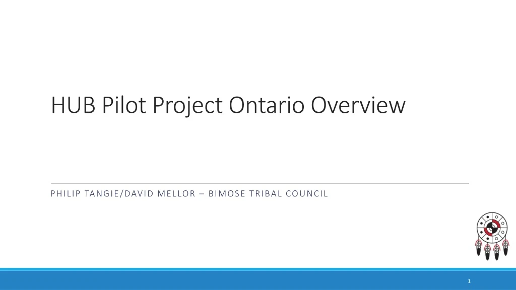 hub pilot project ontario overview