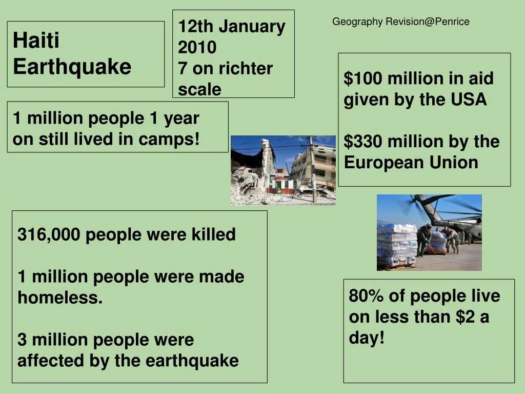 12th january 2010 7 on richter scale