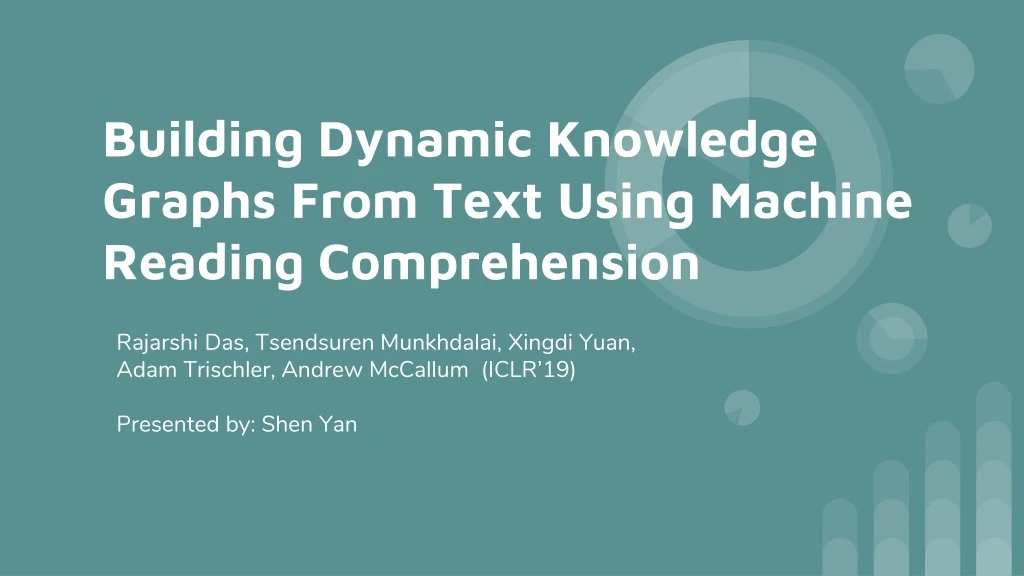 building dynamic knowledge graphs from text using machine reading comprehension