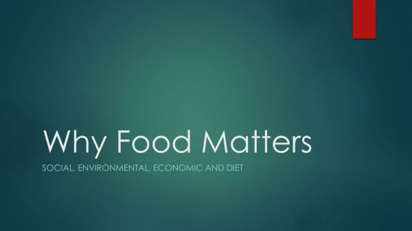 Why Food Matters