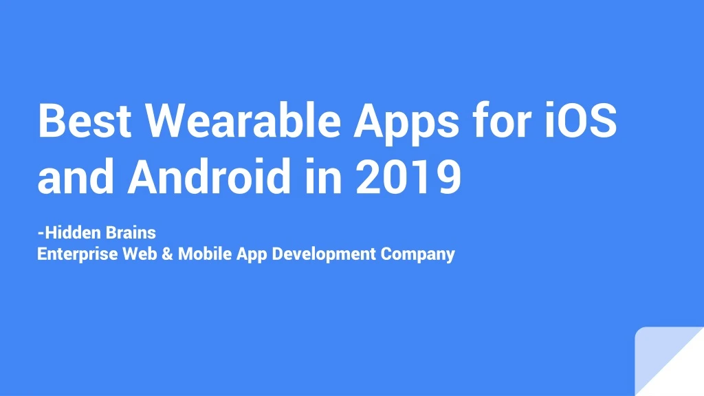 best wearable apps for ios and android in 2019