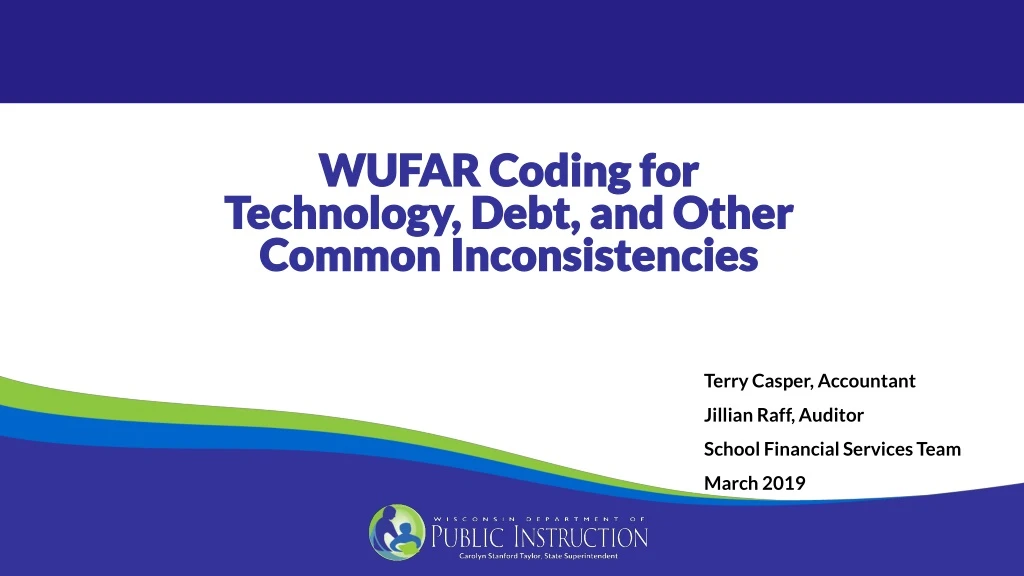 wufar coding for technology debt and other common