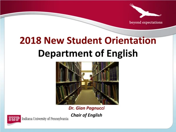 Dr. Gian Pagnucci Chair of English